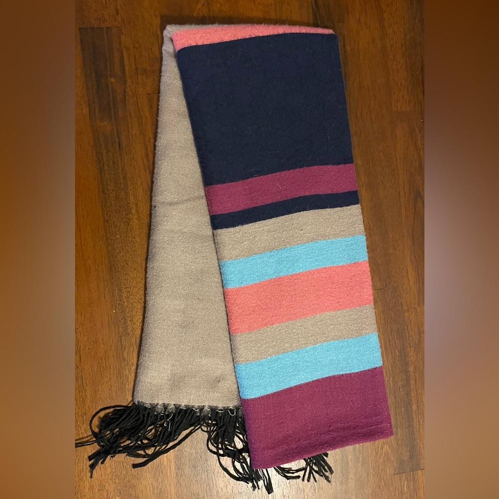 Vintage Gucci Wool Scarf – Multicolor Stripe – circa 2005